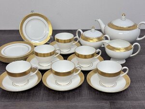 廃盤品◆Wedgwood / ウエッジウッド ASCOT /　アスコット おまとめ カップ ソーサー プレート ポット クリーマー シュガーポット◆H0194