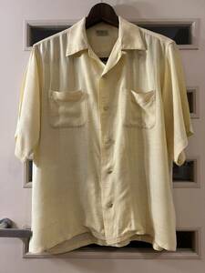 1950年代製 DEER CREEK BRAND製 レーヨンネップ半袖シャツ Size:M
