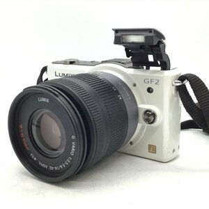 カメラ Panasonic LUMIX GF2 / G VARIO 14-42mm F3.5 5.6 ASPH H-FA01042 ミラーレス一眼レフ セット品 現状品 [1619HJ]