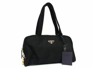 1円 ■極美品■ PRADA プラダ テスートナイロン ハンドバッグ トートバッグ レディース ブラック系 AY1600