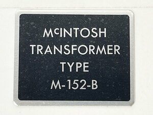 McIntosh MC-30 トランス用 シール 1枚 [11101]