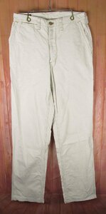 YP18611 FREEWHEELERS フリーホイーラーズ construction worker trousers ワークパンツ アイボリー系 W30 美品