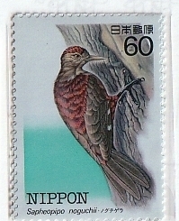 ≪未使用記念切手≫ 特殊鳥類シリーズ 第2集 ノグチゲラ 