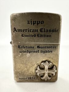 【5R35】 1円スタート ZIPPO / I 07 ジッポー American Classic Limited Edition No.31866 火花確認済み シルバーカラー オイルライター