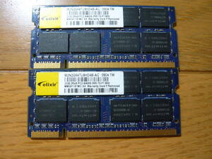 ●PC2-6400S DDR2(800) 2GB×2枚 合計 4GB 作動品