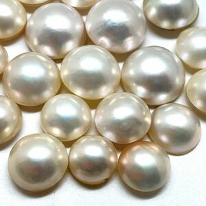 200ct!!［マベパール21点おまとめ］m 重量約40g 11.0-17.0mm pearl パール 半円真珠 ジュエリー jewelry 裸石 宝石 