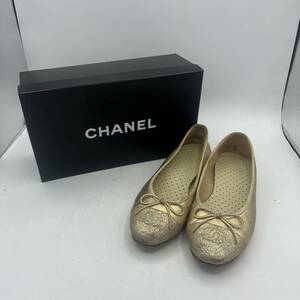 【CHANEL】シャネル バレエシューズ パンプス フラットシューズ 38