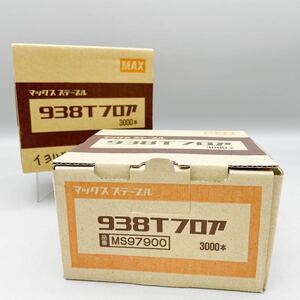 【新品 未使用品】 MAX マックス ステープル 938T フロア MS97900 3000本 2箱 6000本 セット 38mm フロア用 高保持力 建築 DIY まとめ売り