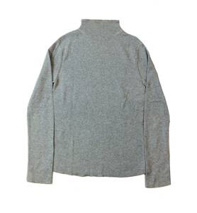 Haat ハート ISSEY MIYAKE イッセイミヤケ ハイネック 長袖Tシャツ ニット セーター グレー コットン/カシミヤ レディース 2 (ma)