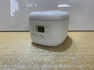 A● 無印良品 MUJI 炊飯器 3合 MJ-RC3A2 炊飯ジャー 2021年製 キッチン家電 通電確認済