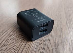 【未使用】USB 充電器 ACアダプター 急速 2.0A 2ポート タイプA スマホ コンセント PSE