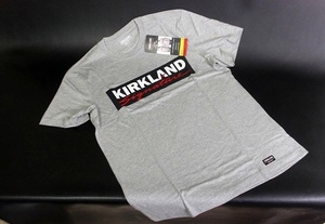 KIRKLAND カークランドシグネチャー ユニセックス ロゴ Tシャツ グレーヘザー コストコ★送料310円★