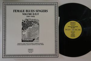 オーストリアLP Various Female Blues Singers Volume D/E/F (1921-1932) SHN4020 FANTASY BY SELMERPHONE /00260