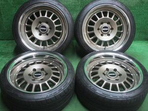 中古 ホイールタイヤ 4本 235/40R18 2022年製 6分山 エセックス ENCD ラジアル タイヤ ニットー NT555 Ｇ２