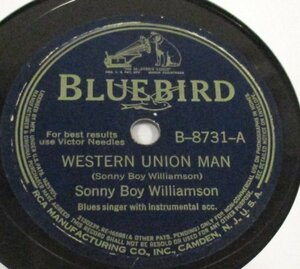 ** Rhythm & Blues 78rpm ** Sonny Boy Williamson Western Union Man / Shotgun Blues [ US 
