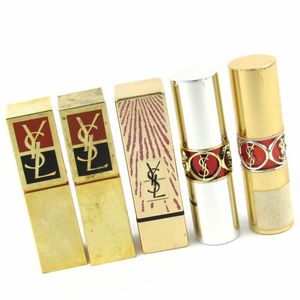 イヴ・サンローラン 口紅 ルージュピュール他 5点セット まとめて 大量 コスメ PO レディース YVES SAINT LAURENT