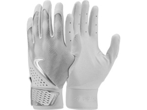 ★USサイズ L（日本XLサイズ）★ ナイキ 野球 バッティング グローブ Nike Alpha Varsity Batting Gloves 両手組 手袋 バッテ ホワイト