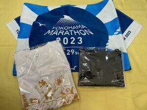 2023 横浜マラソン 参加Tシャツ＆タオル＆サコッシュ Kitamura ランニング