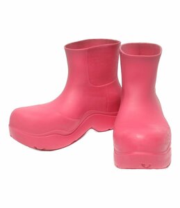 ボッテガベネタ ショートブーツ レインブーツ パドルブーツ Puddle Boots ピンク レディース 36 [0402]