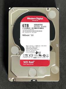 【送料無料】　★ 6TB ★　WD Red　/　WD60EFRX　【使用時間：144ｈ】稼働少　2019年製 Western Digital RED　3.5インチ 内蔵HDD SATA
