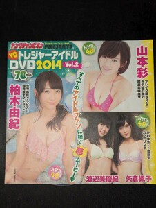 ヤングチャンピオン新年1号付録DVD YCトレジャーアイドルDVD 2014 vol.2 70min. 山本彩 柏木由紀 渡辺美優紀 矢倉楓子 篠崎愛 NMB48 AKB48