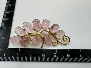 【0106】ヴィンテージ アクセサリー トルマリン　　　　ブローチ　1円から