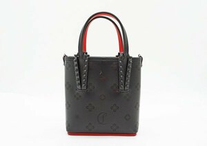 ☆◇美品【Christian Louboutin クリスチャン・ルブタン】Cabata N/S mini トートバッグ ブラック