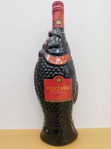 （未開栓）PESCEVINO ROSSO　ペッシェヴィーノ・ロッソ　赤ワイン　魚のボトル 　750ml／12.5%