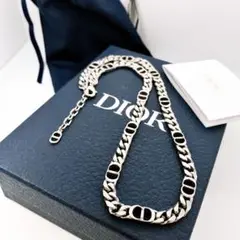 ディオール dior CD チェーン ネックレス シルバー メンズ SB46