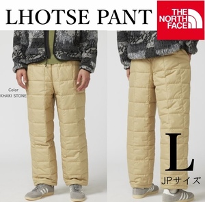 ◆モデル出品◆新品 Lサイズ ノースフェイス サーモボール ロングパンツ(600フィルダウン同等) LHOTSE PANTS 中綿ダウンパンツ キャンプ