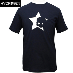 ハイドロゲン Tシャツ メンズ 半袖 ティーシャツ カットソー ネイビー サイズM HYDROGEN DT0006 013 新品