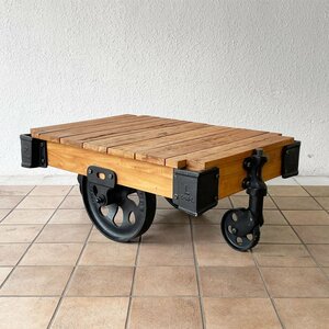 ◇ アクメ ファニチャー ACME Furniture ギルド ドーリーテーブル GUILD DOLLY TABLE S チーク古材 ローテーブル 廃番 参考定価147,400円