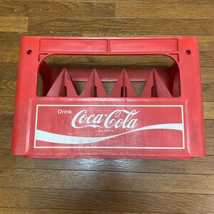 昭和レトロ　Drink コカ コーラ　空箱ケース　赤箱　ボトルケース