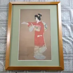 "日本画" 上村松園『序の舞』額装品
