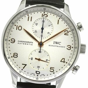 IWC SCHAFFHAUSEN IW371401 ポルトギーゼ クロノグラフ 自動巻き メンズ 保証書付き_793630