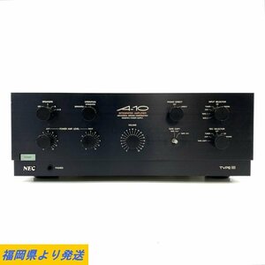 NEC STEREO AMPLIFIER A-10 TYPEIII プリメインアンプ ※出力に難あり 状態説明あり◆ジャンク品【福岡】