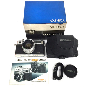 1円 YASHICA ELECTRO 35 GSN COLOR-YASHINON DX 1:1.7 45mm レンジファインダー フィルムカメラ 箱付き
