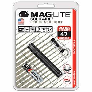 【中古】MAG-LITE(マグライト) 懐中電灯 ソリテール LED(単四1本) SJ3A016 ブラック