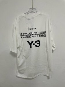 Yohji Yamamoto ヨウジヤマモト Y-3 半袖シャツ 半袖 ステキ ファッション 流行 ホワイト 人気 中古 L サイズ