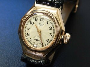 6300 希少売切り☆ ビンテージ ロレックス オイスター スモセコ 手巻き ROLEX OYSTER 274.789 9K 尾錠14K 手巻き 1925年 レディース 腕時計