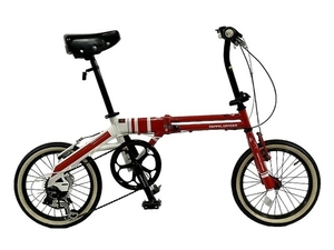 【動作保証】 DOPPELGANGER 106 URBAN FLAMINGO 外装6段 16インチ 折り畳み 自転車 中古 T8788694