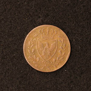 KM#125/イタリア サルデーニャ王国 1Centesimo銅貨（1826）[E2698]