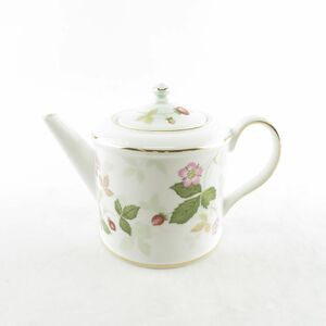 美品 WEDGWOOD ウェッジウッド ワイルドストロベリー パステル スモールティーポット 茶器 SO1054T