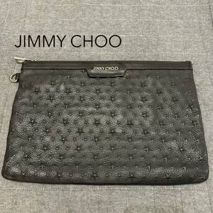 JIMMY CHOO ジミーチュウ デレク クラッチバッグ スター エンボス カモフラ セカンドバッグ