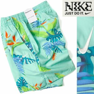 新品 NIKE ナイキ リゾート柄 水陸両用 ショートパンツ XL 緑 ハーフパンツ メンズ サーフ ボトムス 春夏 グリーン ◆CC2237C