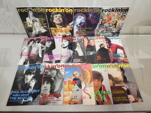 ●ロッキングオン 1986～2003年 不揃い 18冊 ローリングストーンズ/ビートルズ/エアロスミス●