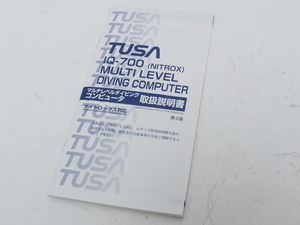 USED TUSA ツサ IQ-700 ダイブコンピューター用 取扱説明書 [36542]