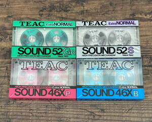 S-78◆新品未開封 TEAC SOUND シリーズ オープンリール カセットテープ メタルリール 4色まとめて 超希少！