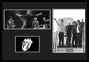 10種類!The Rolling Stones/ザ・ローリング・ストーンズ/ROCK/ロックバンド/証明書付きフレーム/BW/モノクロ/ディスプレイ(9-3W)