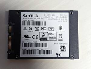 　SanDisk　SSD 240GB【動作確認済み】1621　